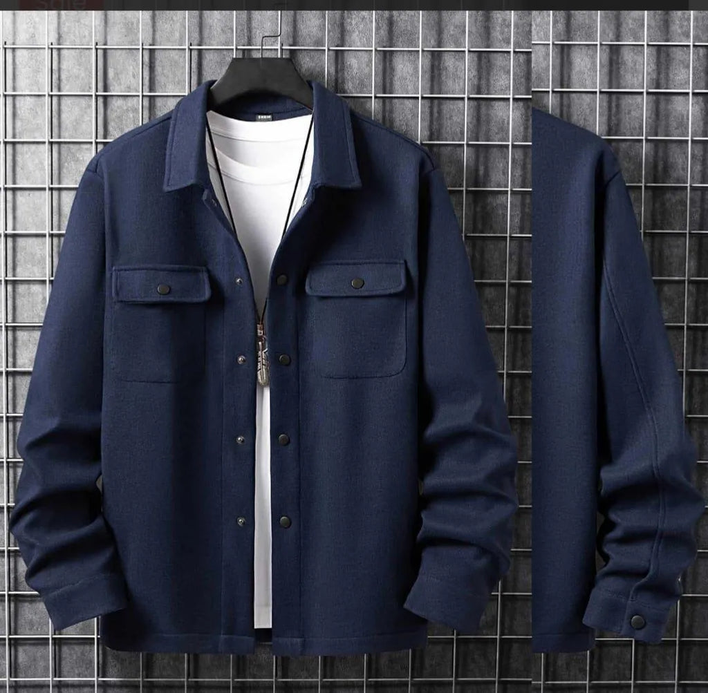 Men's Fleece Plain Jacket