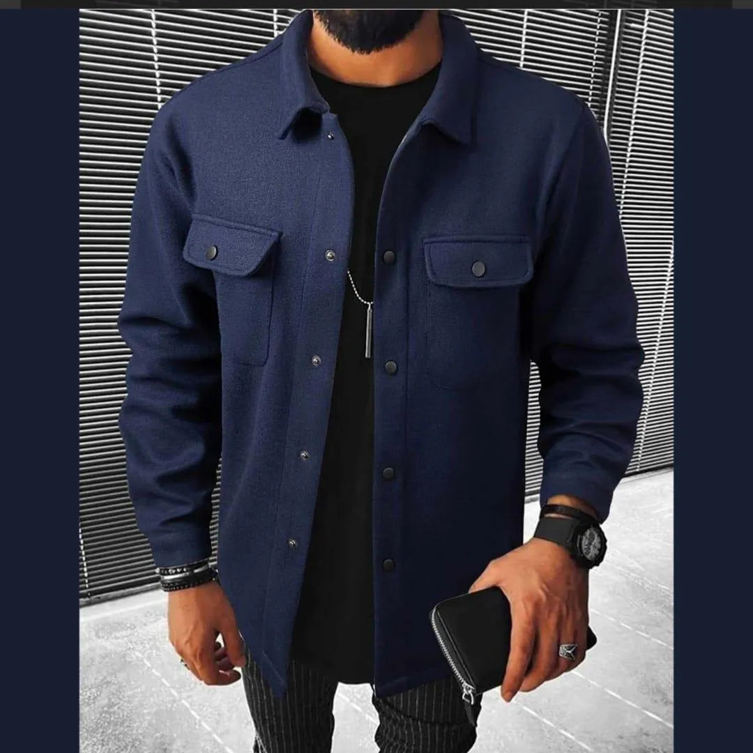 Men's Fleece Plain Jacket
